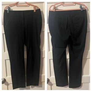 LOFT Julie Black Stretch Ankle Skinny Dress Work Pants Women’s Size 10